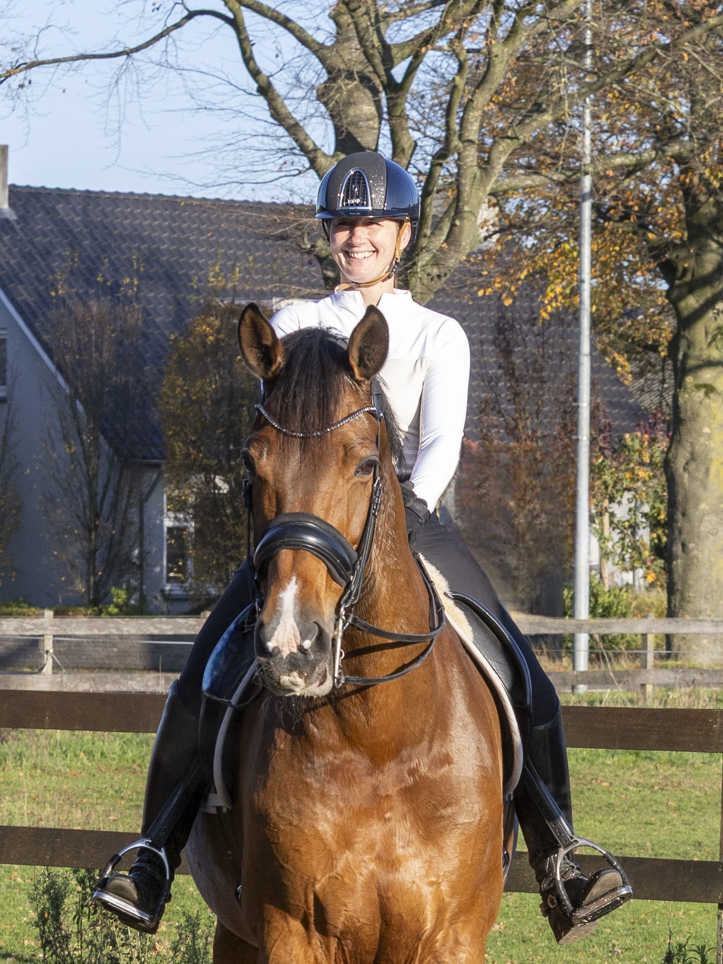 Sharon te paard